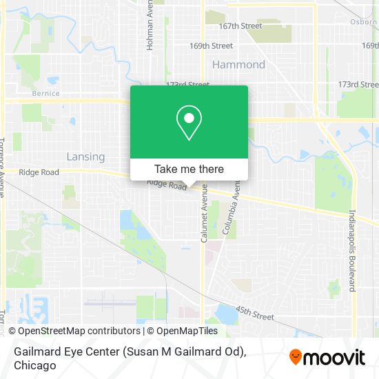 Mapa de Gailmard Eye Center (Susan M Gailmard Od)
