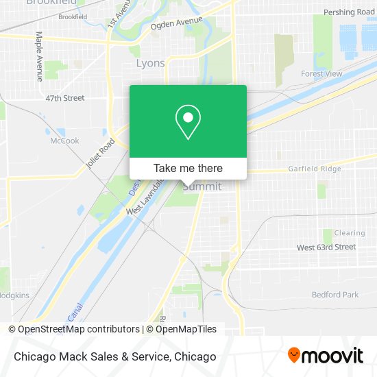 Chicago Mack Sales & Service map