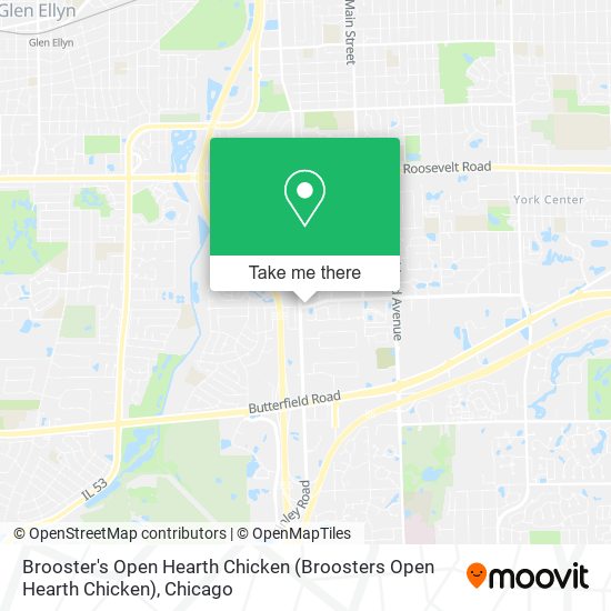 Mapa de Brooster's Open Hearth Chicken (Broosters Open Hearth Chicken)