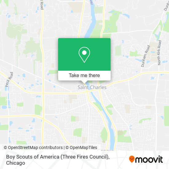 Boy Scouts of America (Three Fires Council) map