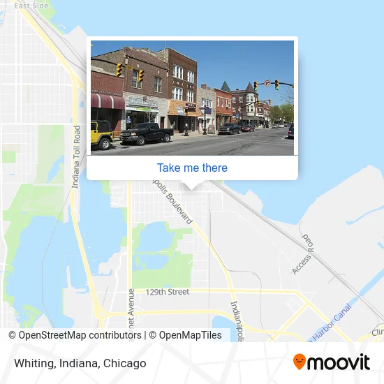 Whiting, Indiana map