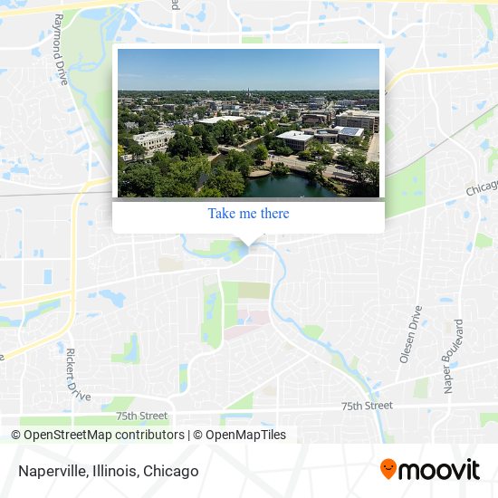 Mapa de Naperville, Illinois