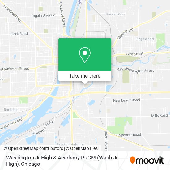 Mapa de Washington Jr High & Academy PRGM (Wash Jr High)