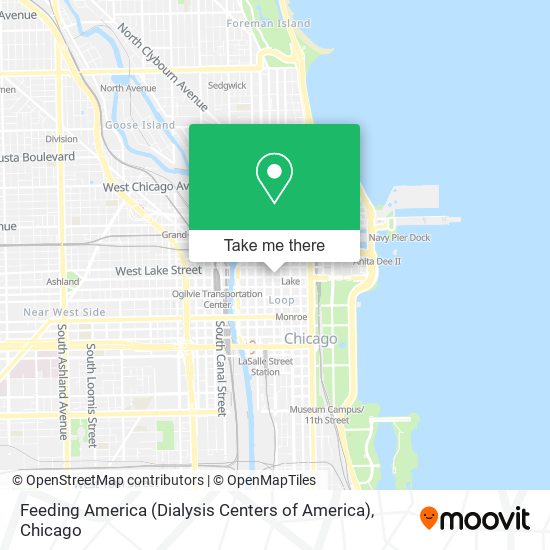 Feeding America (Dialysis Centers of America) map