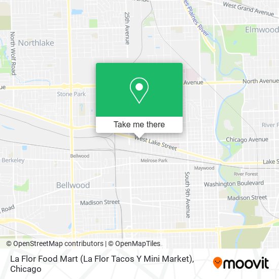 Mapa de La Flor Food Mart (La Flor Tacos Y Mini Market)