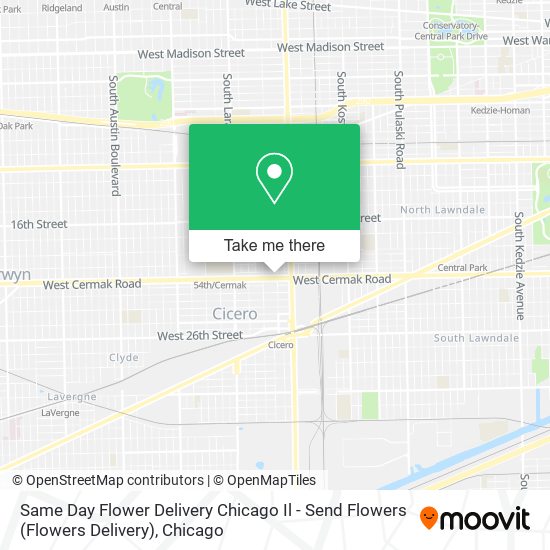 Same Day Flower Delivery Chicago Il - Send Flowers (Flowers Delivery) map