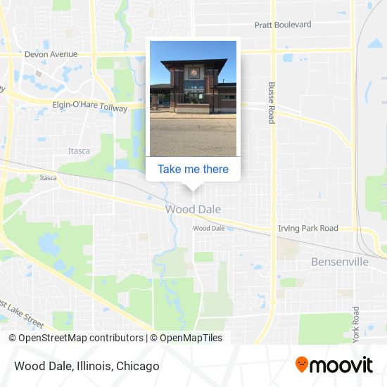 Mapa de Wood Dale, Illinois