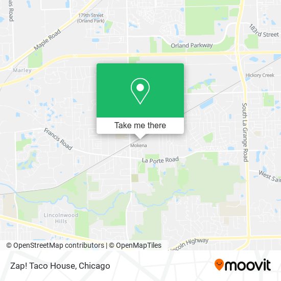 Mapa de Zap! Taco House