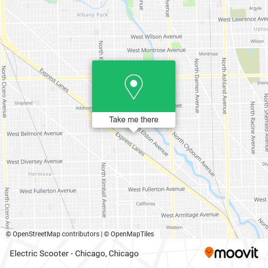 Mapa de Electric Scooter - Chicago