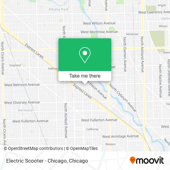 Electric Scooter - Chicago map