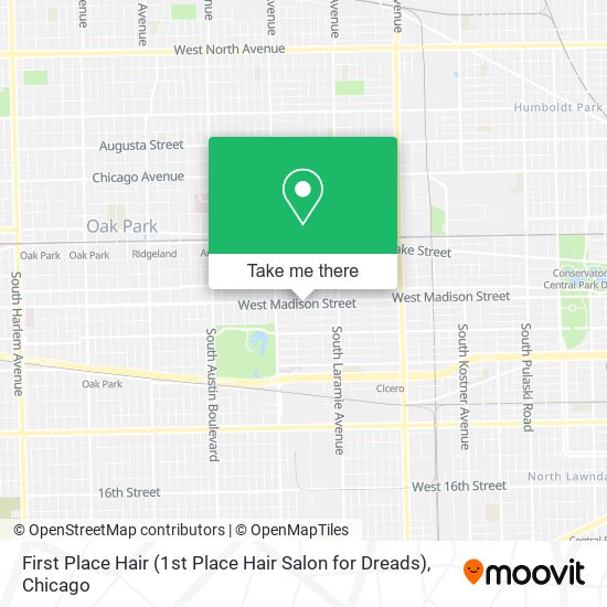 Mapa de First Place Hair (1st Place Hair Salon for Dreads)