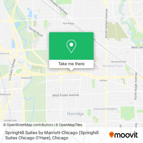 SpringHill Suites by Marriott-Chicago (Springhill Suites Chicago O'Hare) map
