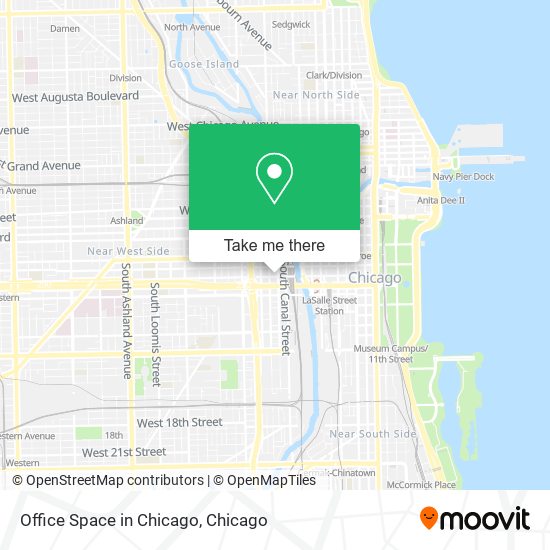 Mapa de Office Space in Chicago