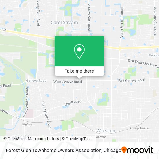 Mapa de Forest Glen Townhome Owners Association