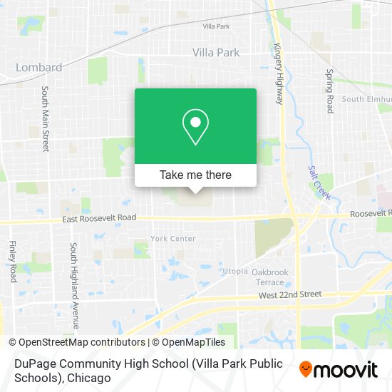 Mapa de DuPage Community High School (Villa Park Public Schools)