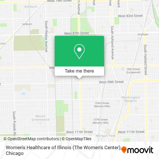 Mapa de Women's Healthcare of Illinois (The Women's Center)