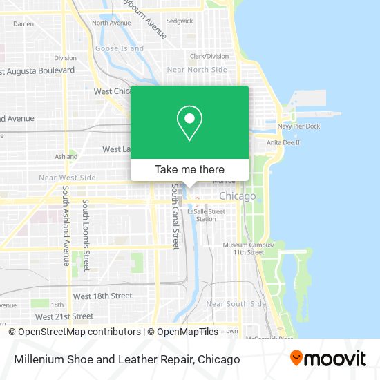 Millenium Shoe and Leather Repair map