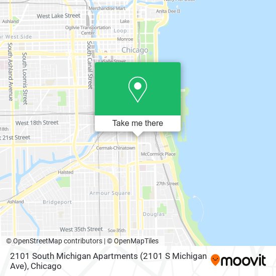 Mapa de 2101 South Michigan Apartments (2101 S Michigan Ave)
