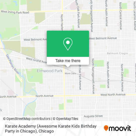 Mapa de Karate Academy (Awesome Karate Kids Birthday Party in Chicago)