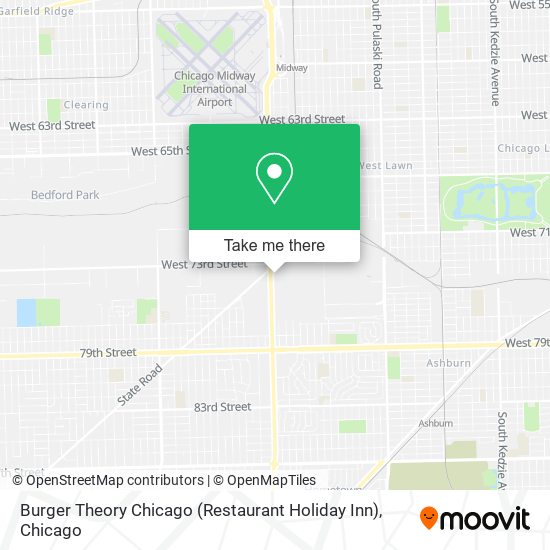 Mapa de Burger Theory Chicago (Restaurant Holiday Inn)