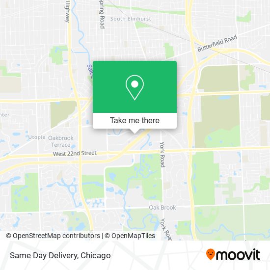 Same Day Delivery map