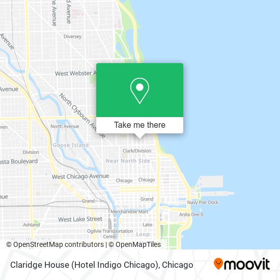 Claridge House (Hotel Indigo Chicago) map