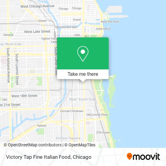 Victory Tap Fine Italian Food map