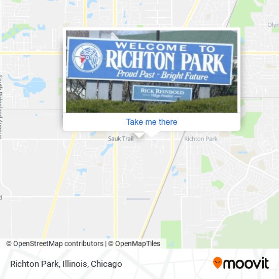 Mapa de Richton Park, Illinois