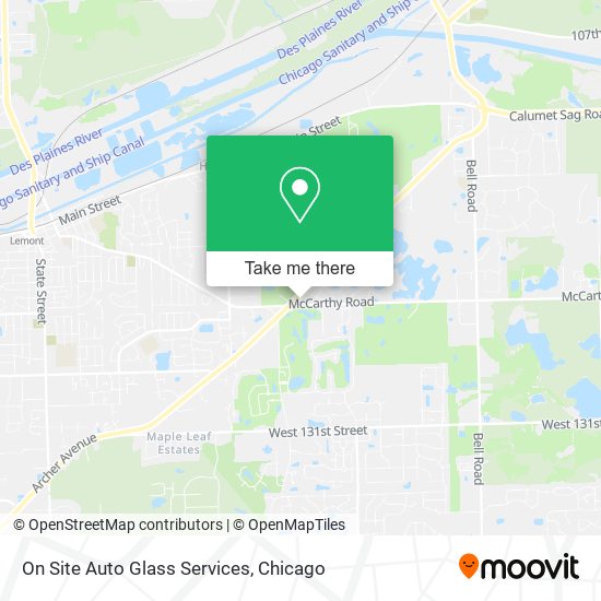 On Site Auto Glass Services map