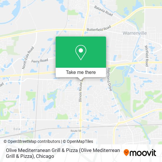 Olive Mediterranean Grill & Pizza map