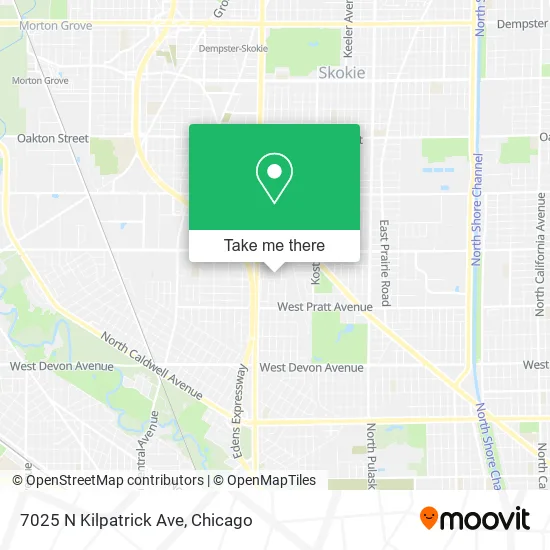 7025 N Kilpatrick Ave map