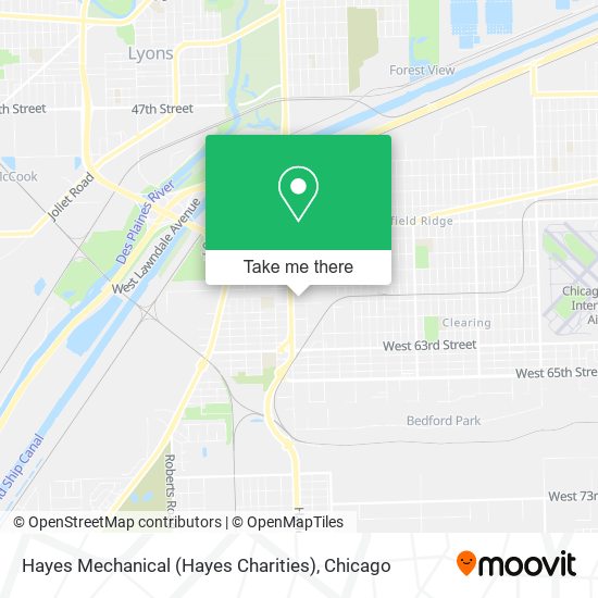 Mapa de Hayes Mechanical (Hayes Charities)