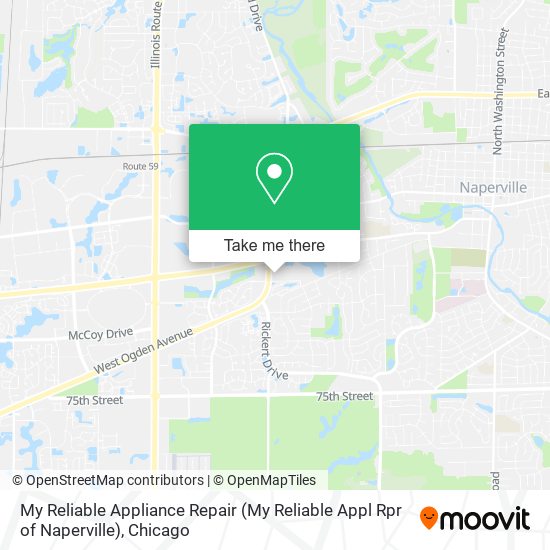 My Reliable Appliance Repair (My Reliable Appl Rpr of Naperville) map