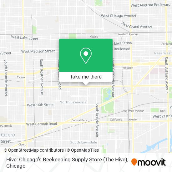Hive: Chicago's Beekeeping Supply Store (The Hive) map