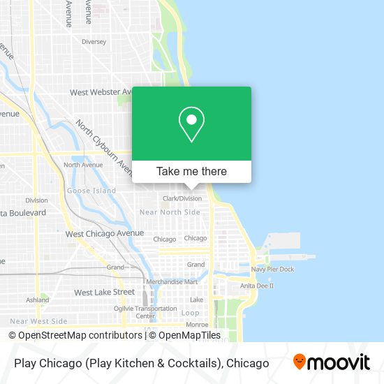 Mapa de Play Chicago (Play Kitchen & Cocktails)