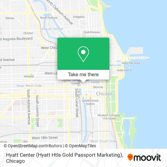 Mapa de Hyatt Center (Hyatt Htls Gold Passport Marketing)