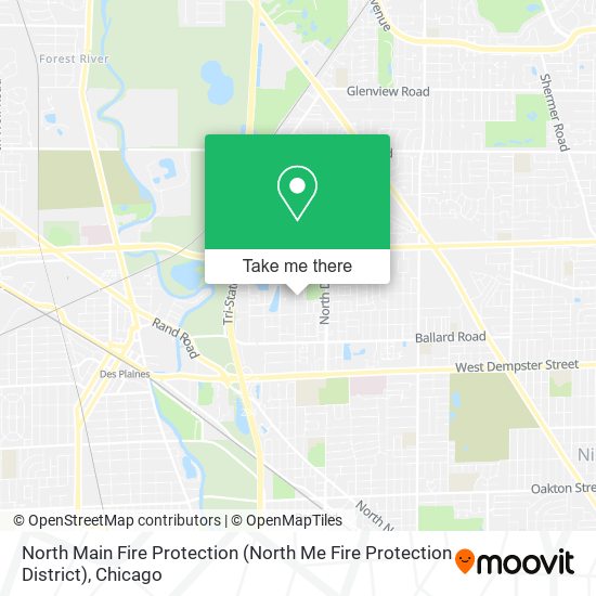 Mapa de North Main Fire Protection (North Me Fire Protection District)