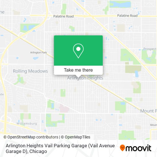 Arlington Heights Vail Parking Garage (Vail Avenue Garage D) map