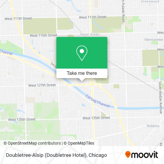 Doubletree-Alsip (Doubletree Hotel) map