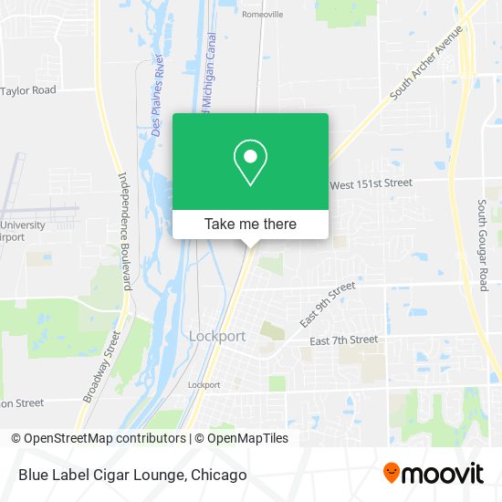 Blue Label Cigar Lounge map