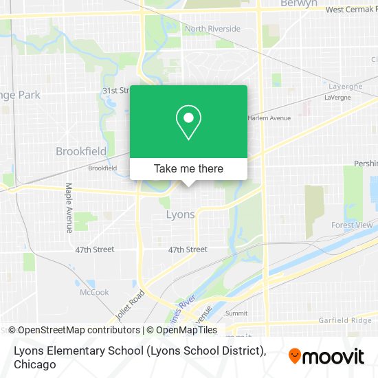 Lyons Elementary School (Lyons School District) map