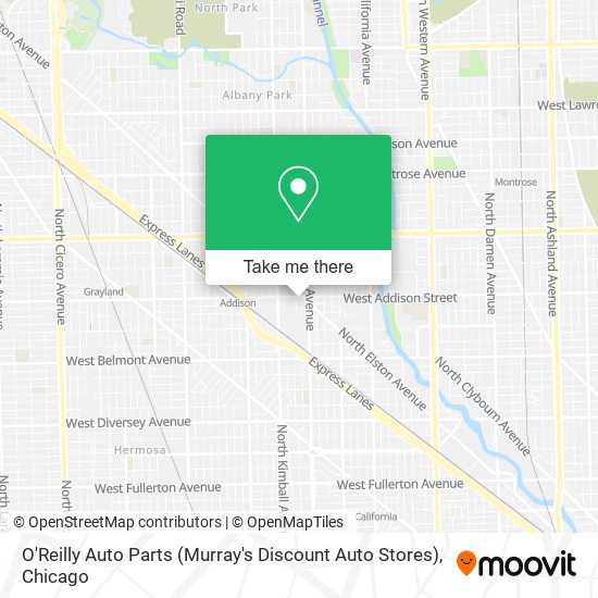 Mapa de O'Reilly Auto Parts (Murray's Discount Auto Stores)