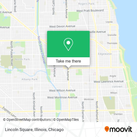 Mapa de Lincoln Square, Illinois