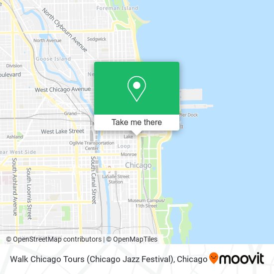 Walk Chicago Tours (Chicago Jazz Festival) map