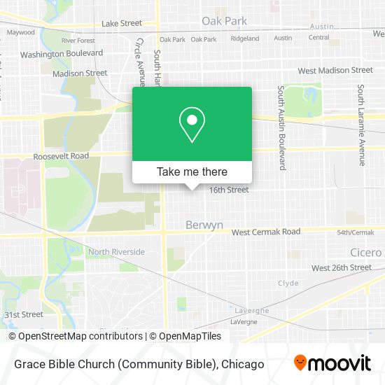 Mapa de Grace Bible Church (Community Bible)