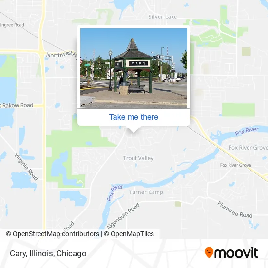 Cary, Illinois map