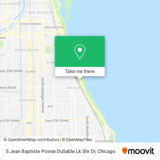 S Jean Baptiste Pointe DuSable Lk Shr Dr map