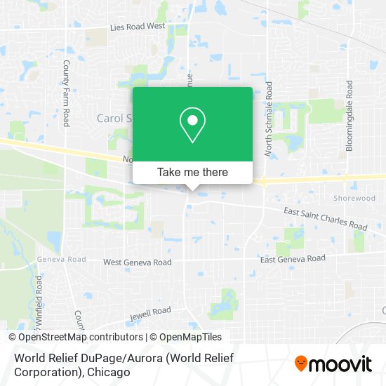 Mapa de World Relief DuPage / Aurora (World Relief Corporation)