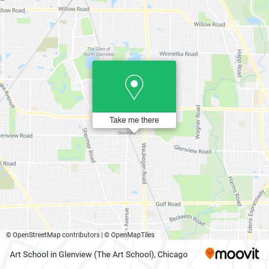 Art School in Glenview (The Art School) map