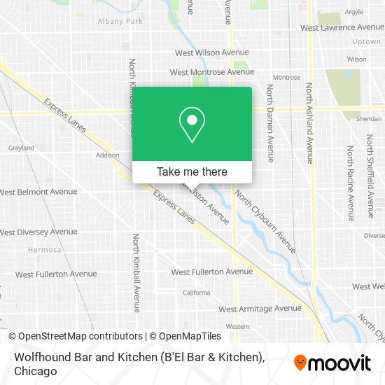 Wolfhound Bar and Kitchen (B'El Bar & Kitchen) map